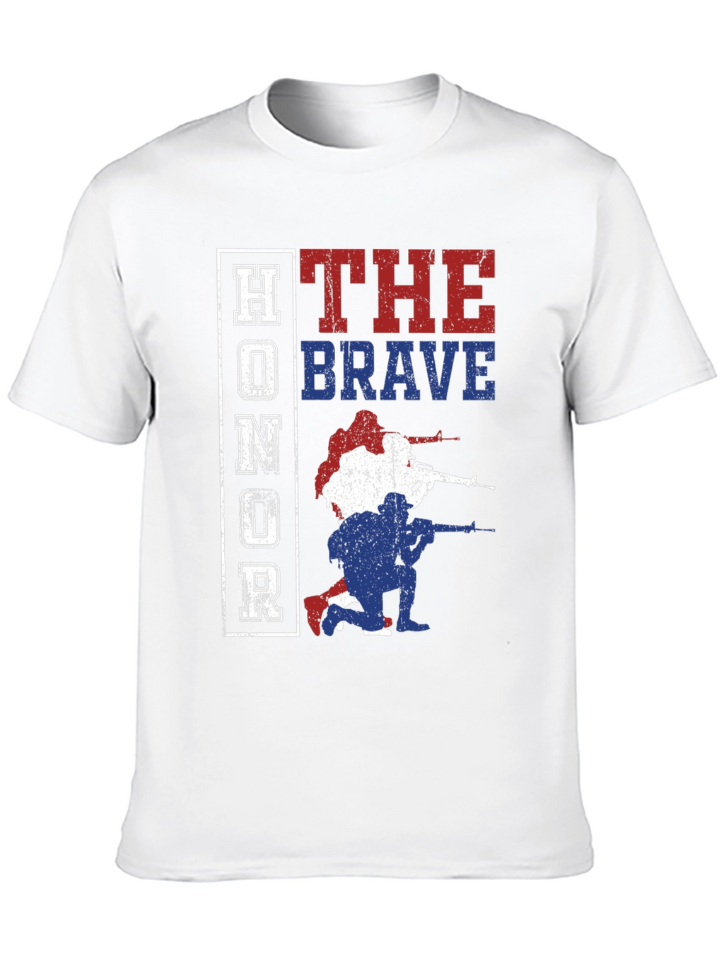 Honor the Brave Patriotic Graphic T-Shirt