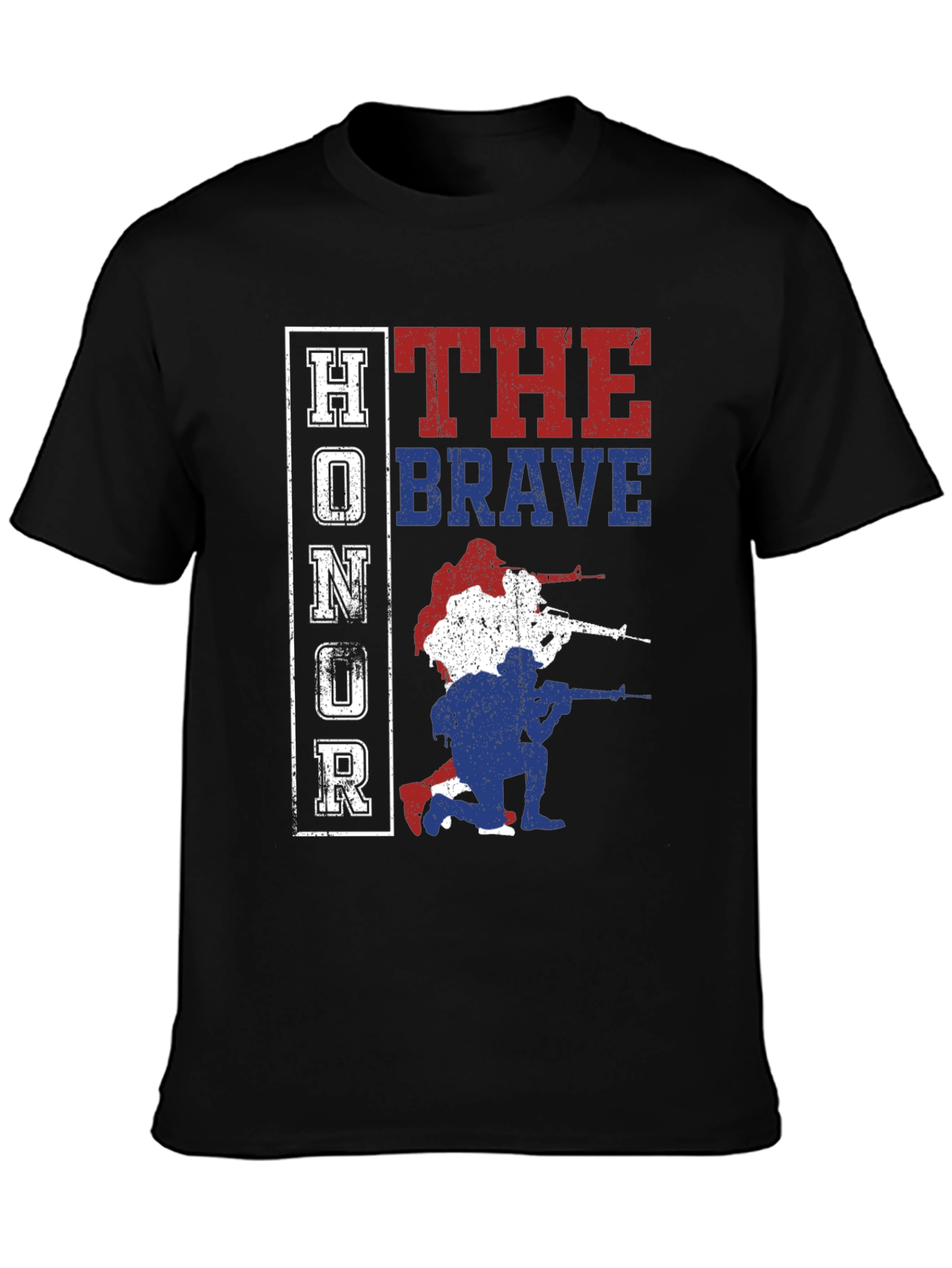 Honor the Brave Patriotic Graphic T-Shirt