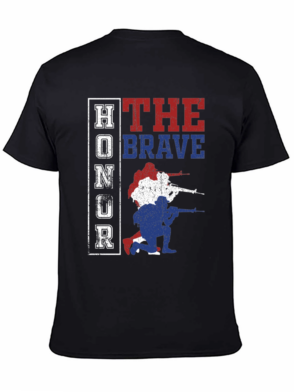 Honor the Brave Patriotic Graphic T-Shirt