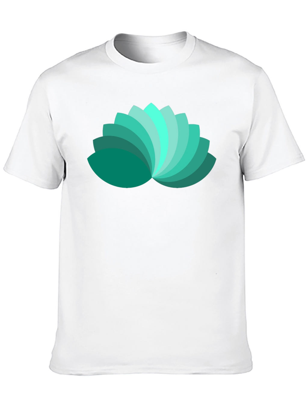 Lotus Petal Graphic Black T-Shirt