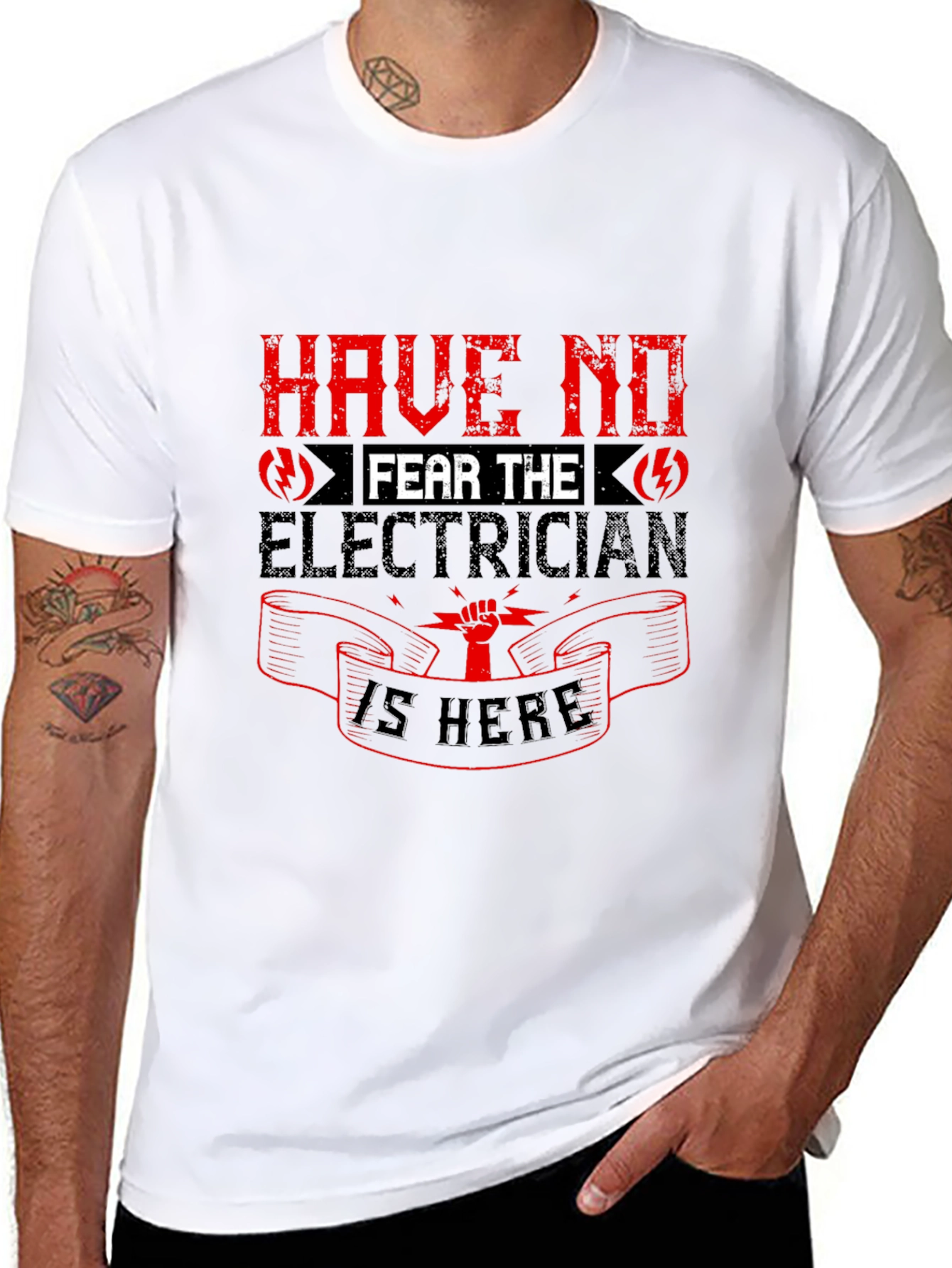 Electrician Graphic Tee - Have No Fear T-Shirt