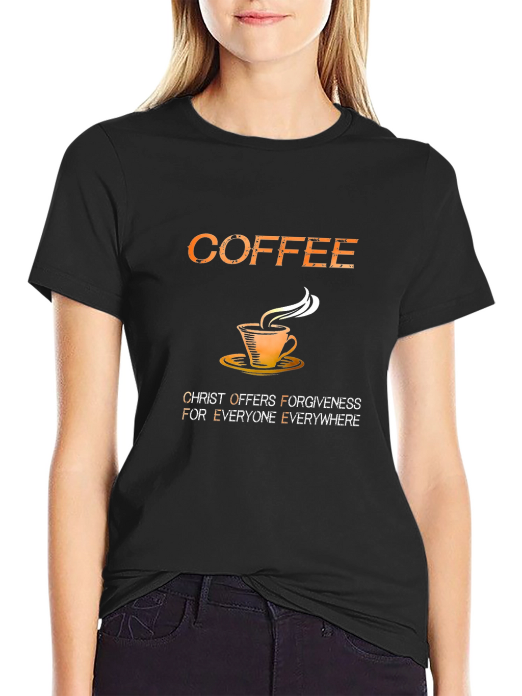 Coffee Christ Offers Forgiveness T-Shirt