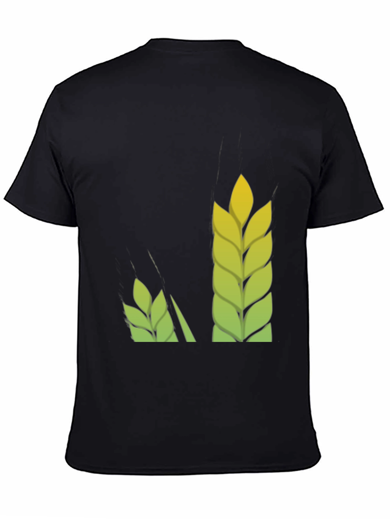 Wheat Graphic Tee - Black Cotton T-Shirt