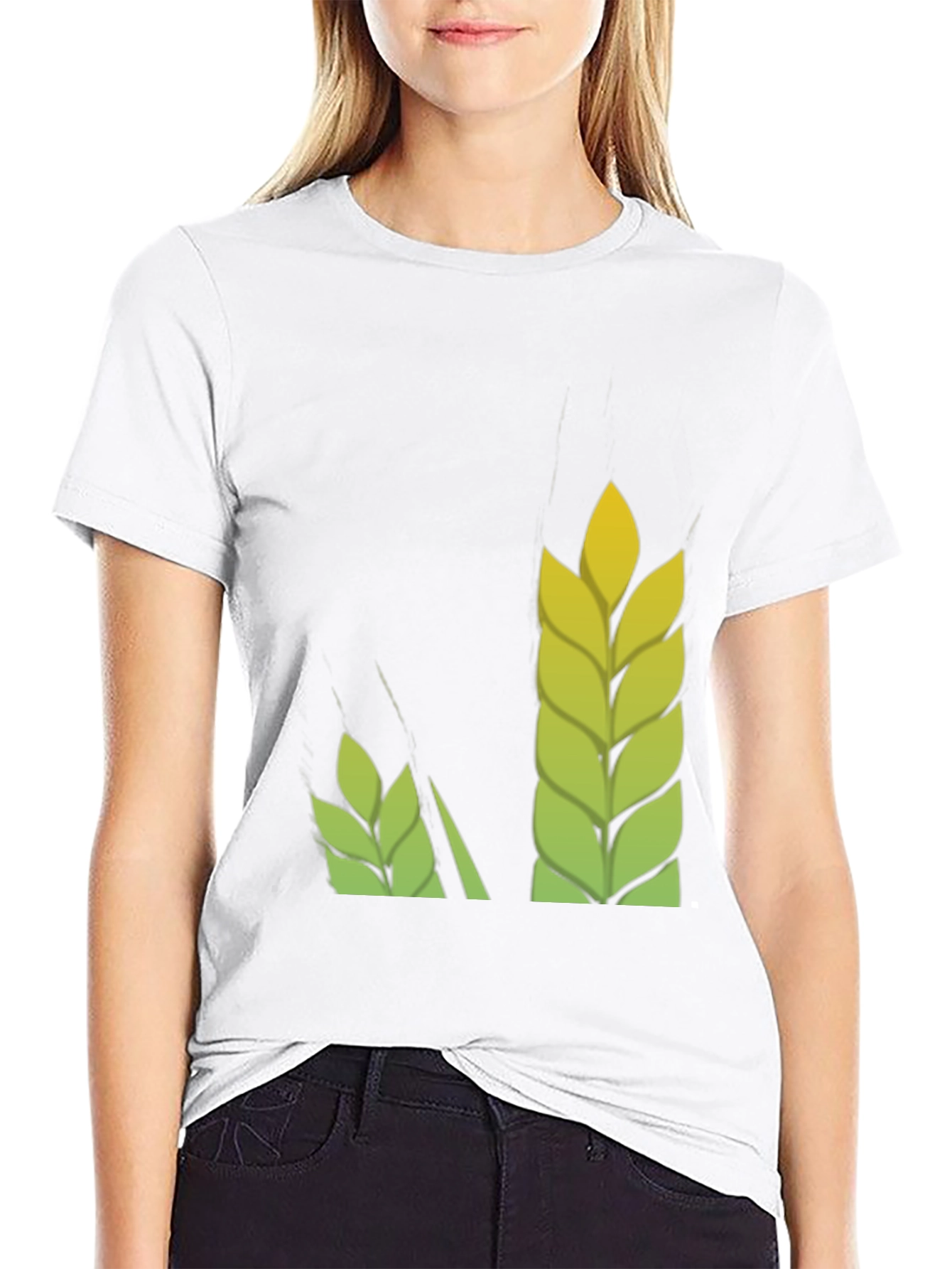 Wheat Graphic Tee - Black Cotton T-Shirt