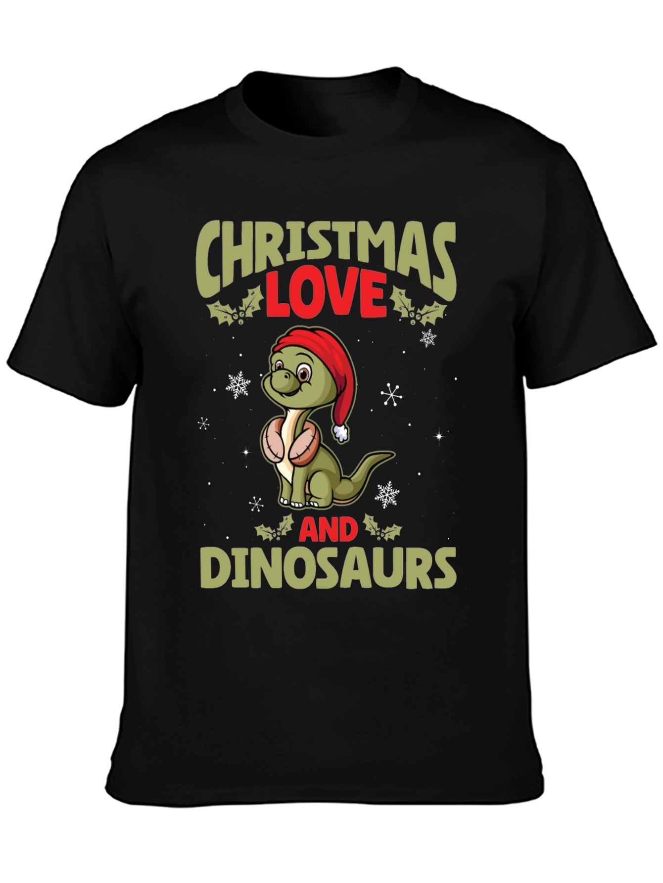 Christmas Love Dinosaurs T-Shirt