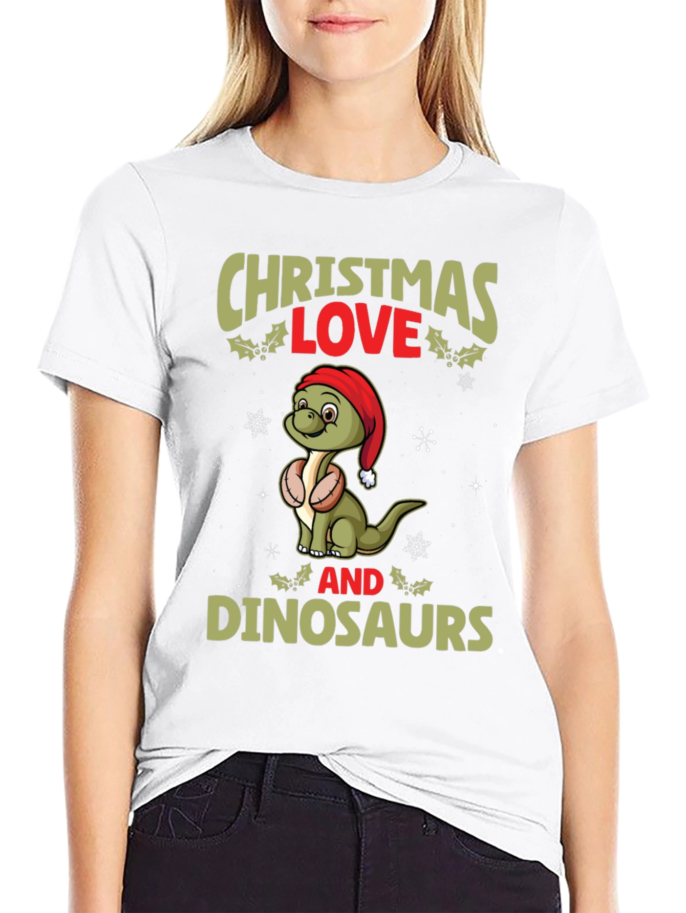 Christmas Love Dinosaurs T-Shirt