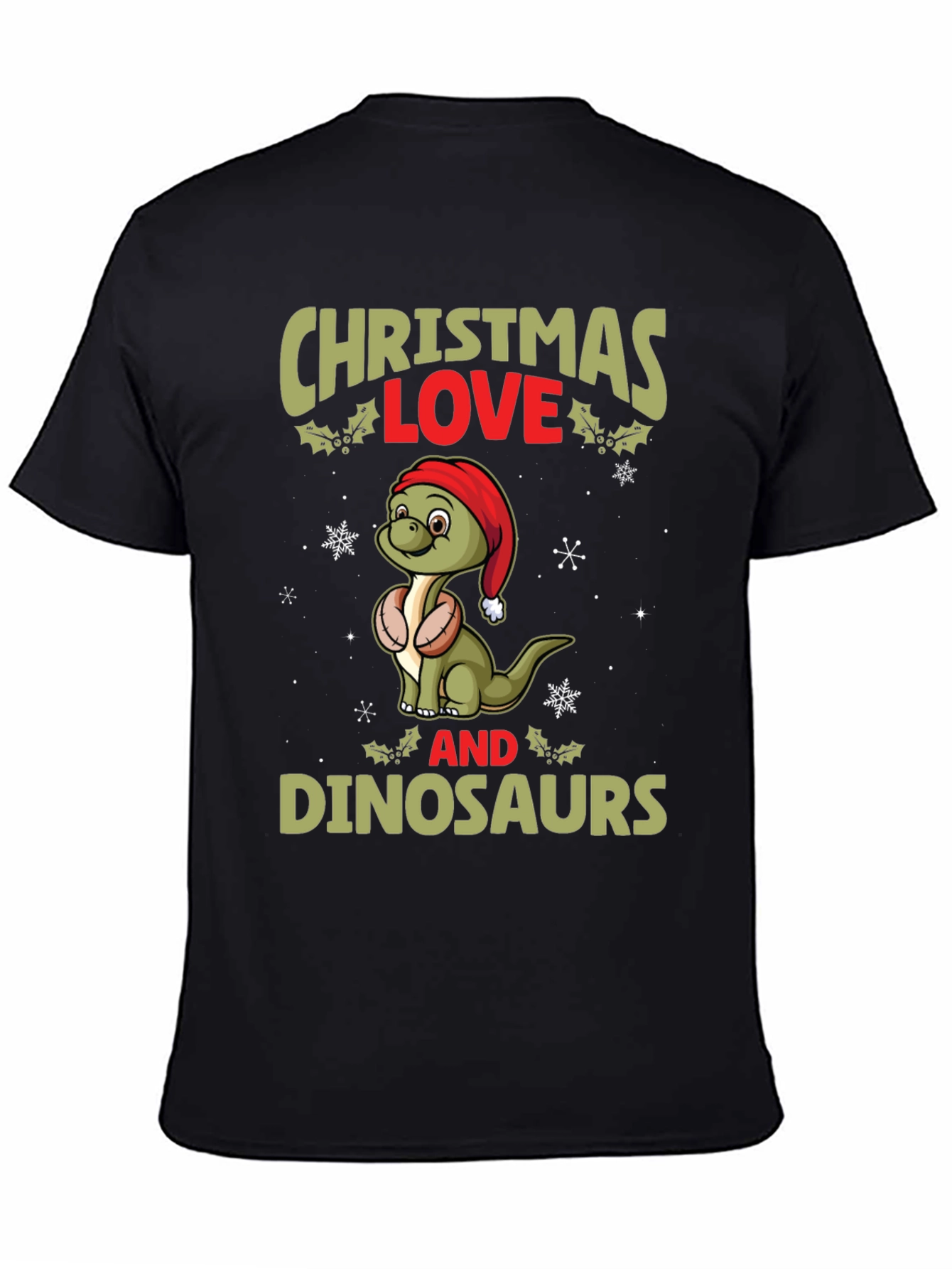 Christmas Love Dinosaurs T-Shirt