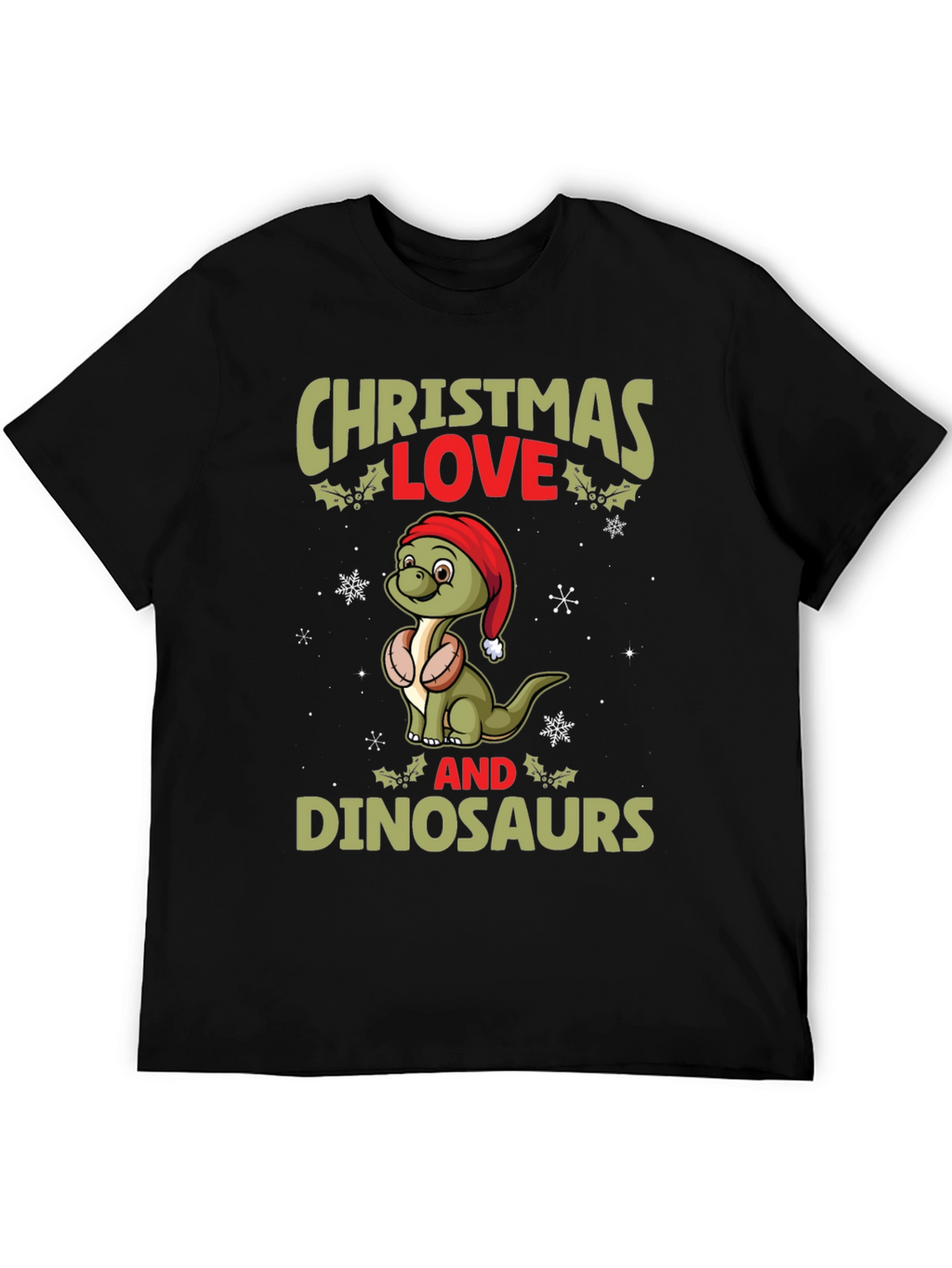 Christmas Love Dinosaurs T-Shirt