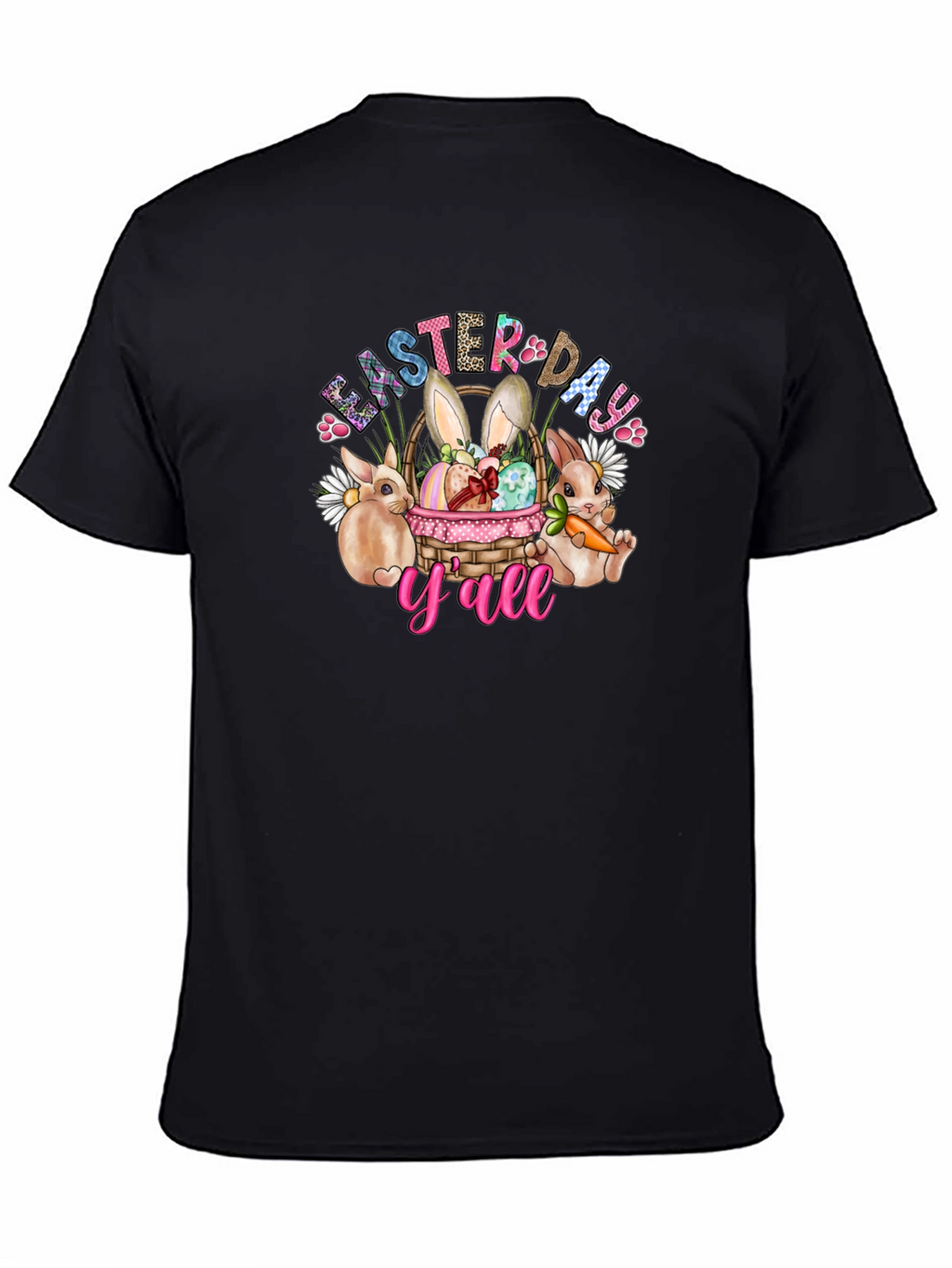 Easter Day Yall Black T-Shirt