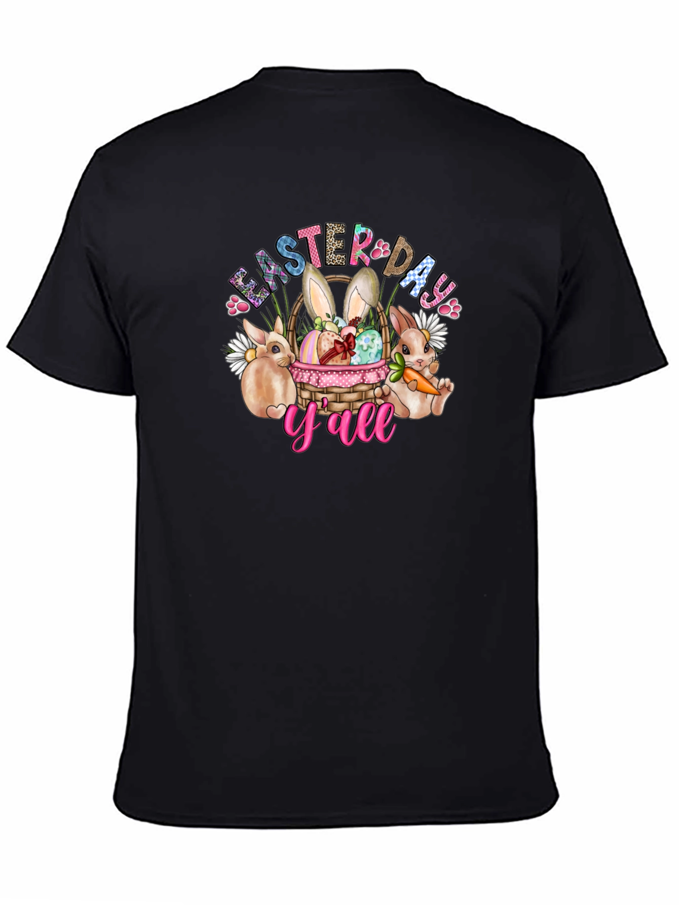 Easter Day Yall Black T-Shirt
