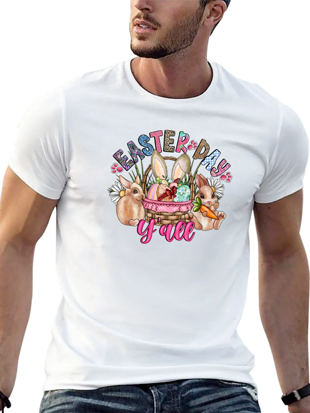 Easter Day Yall Black T-Shirt