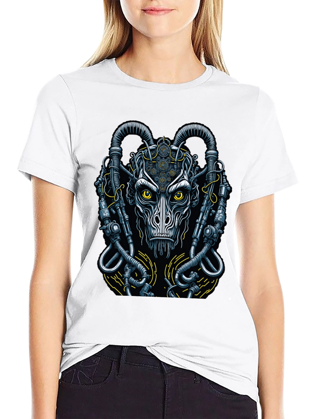 Steampunk Demon Graphic T-Shirt
