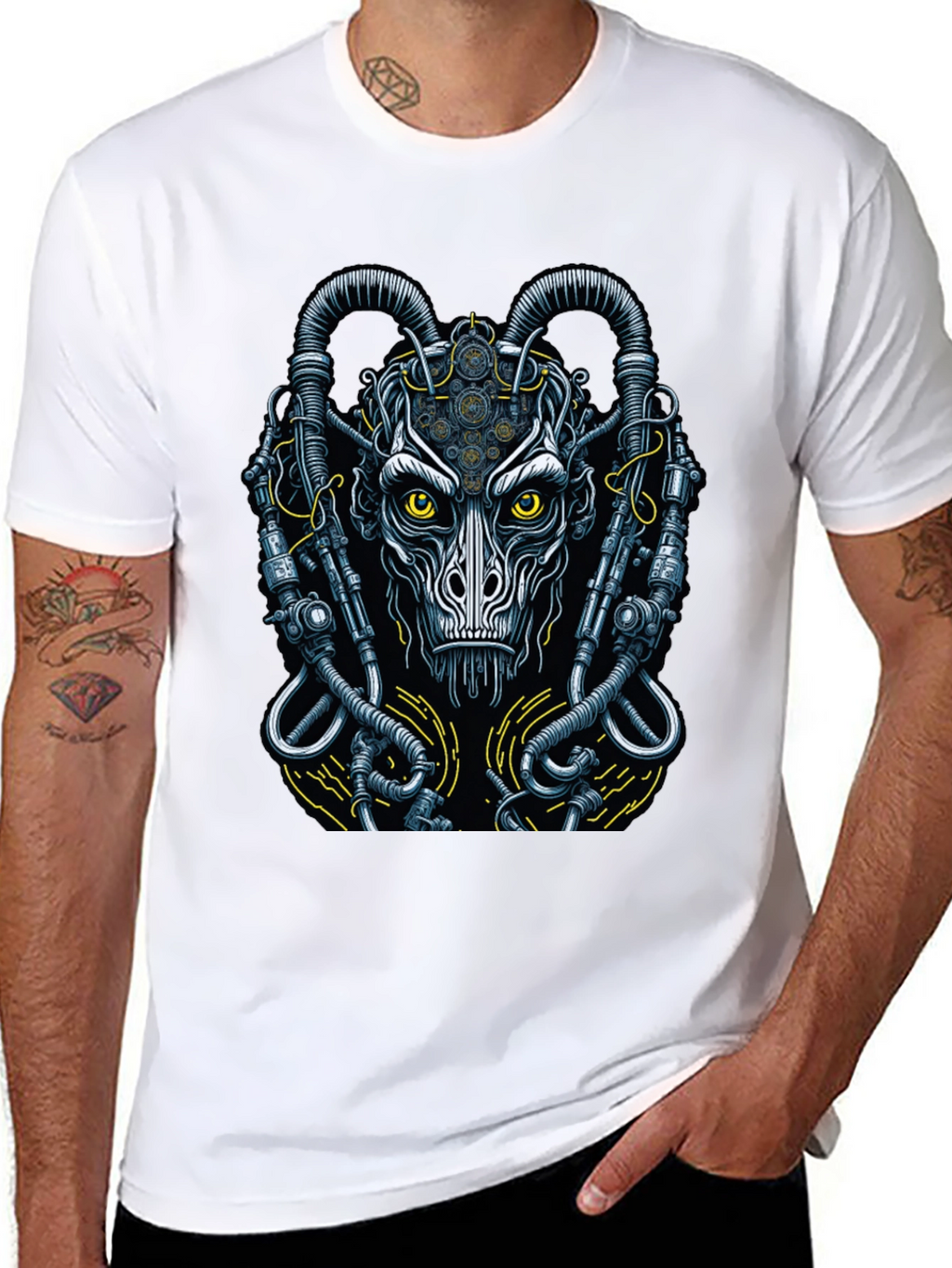 Steampunk Demon Graphic T-Shirt