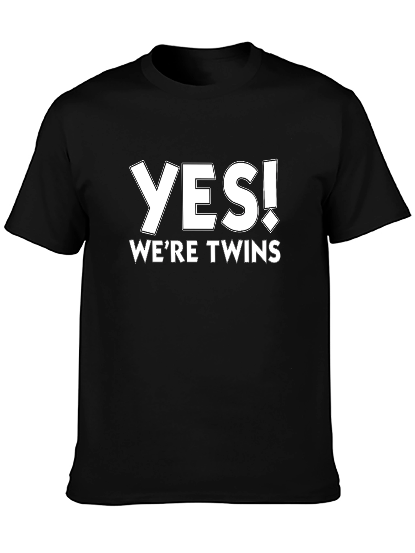 Yes! Were Twins Black T-Shirt