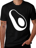 Avocado Graphic Tee - Stylish Black T-Shirt