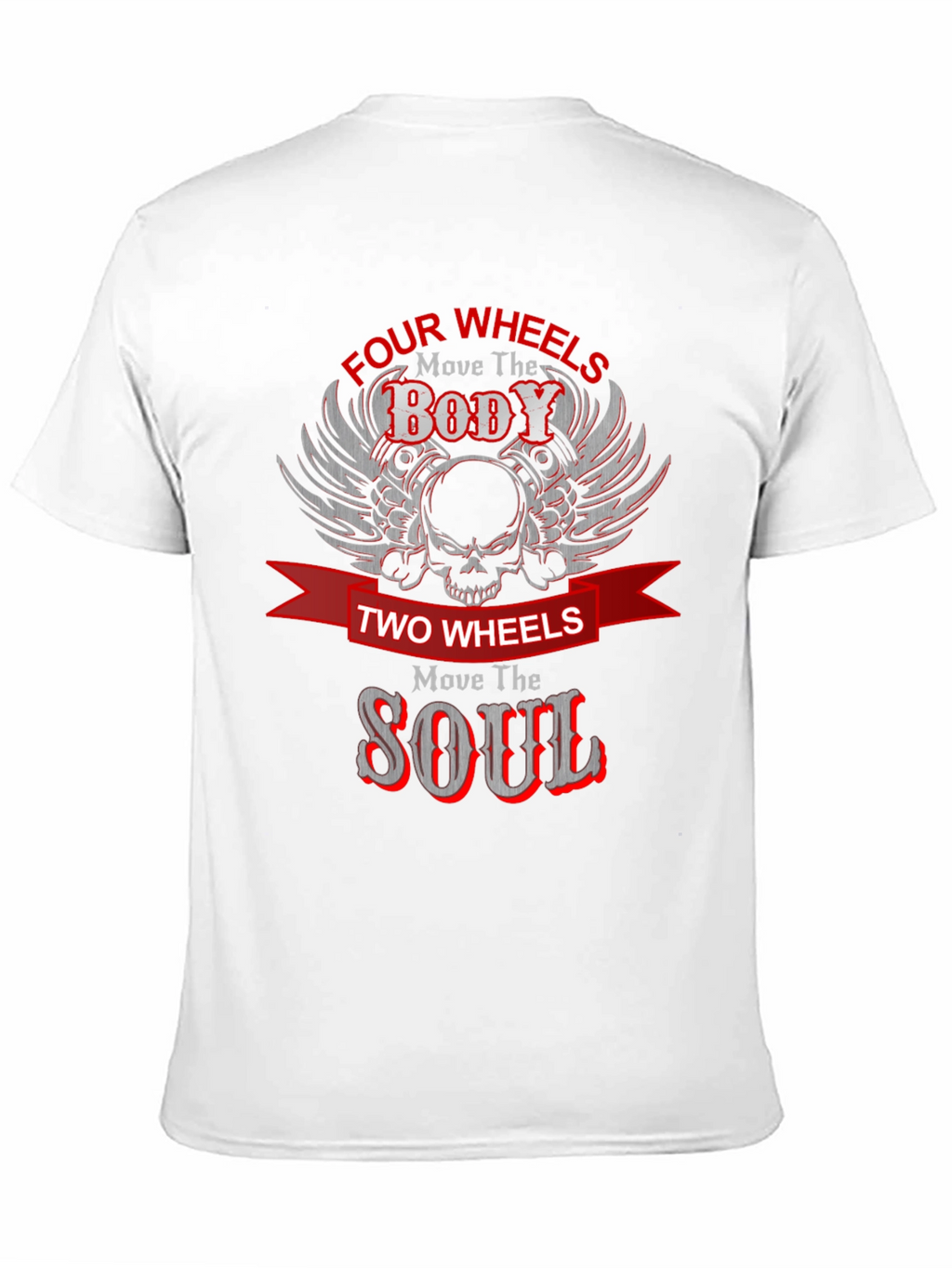 Four Wheels Move the Body Black Graphic Tee