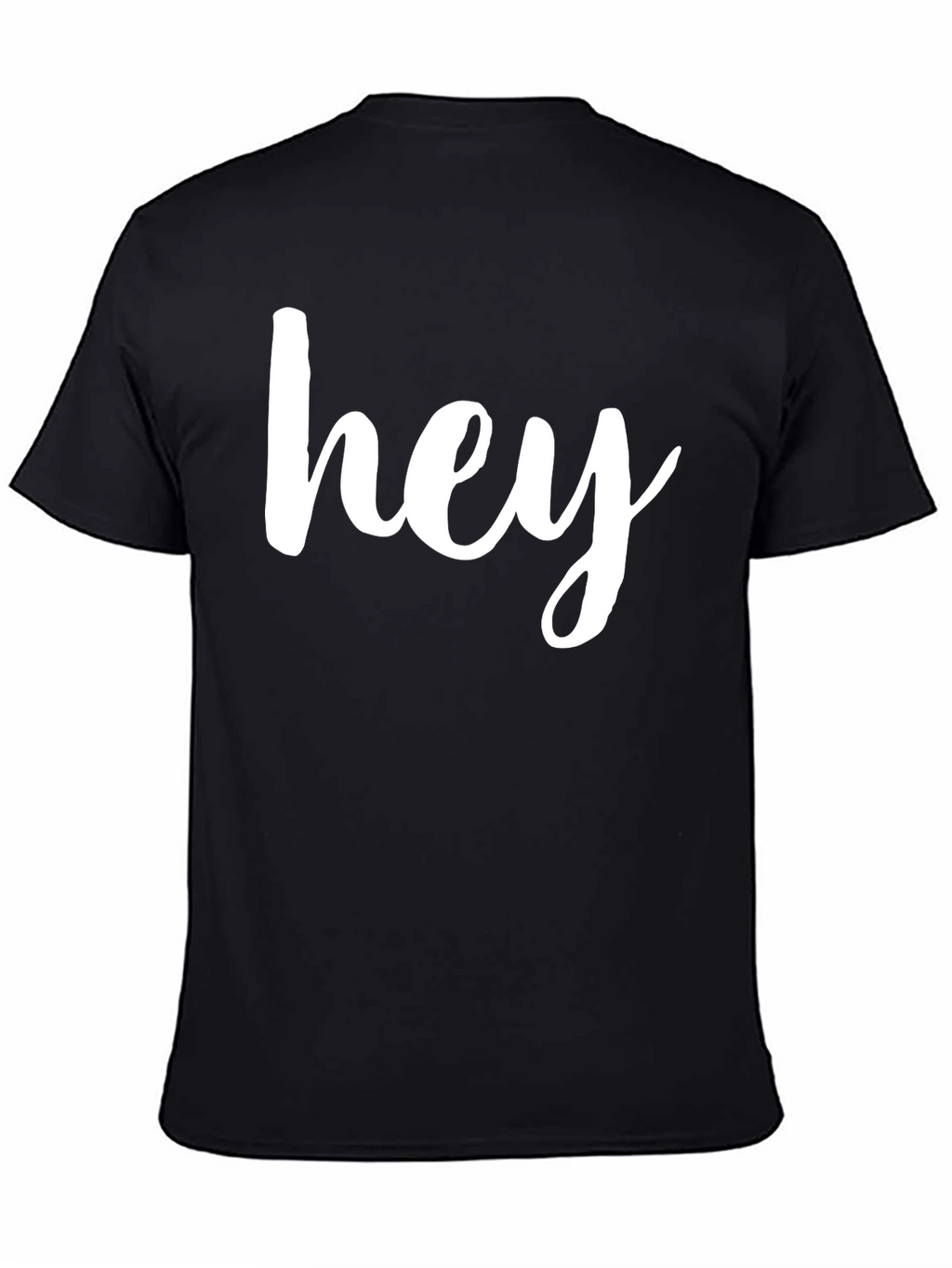 Hey Black Graphic Tee - Casual Style