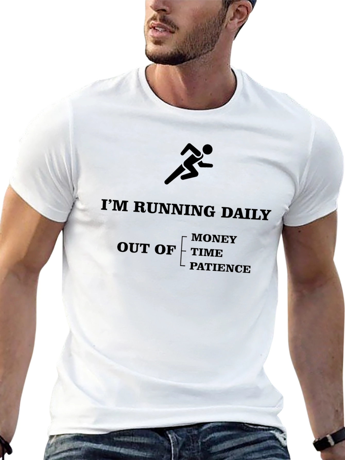 Im Running Daily T-Shirt - Funny Workout Tee