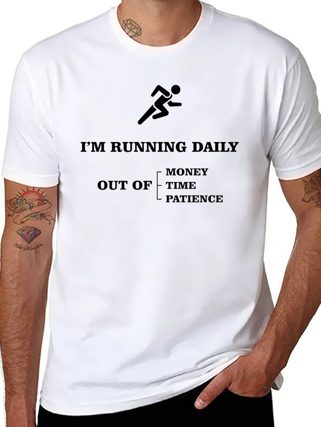 Im Running Daily T-Shirt - Funny Workout Tee