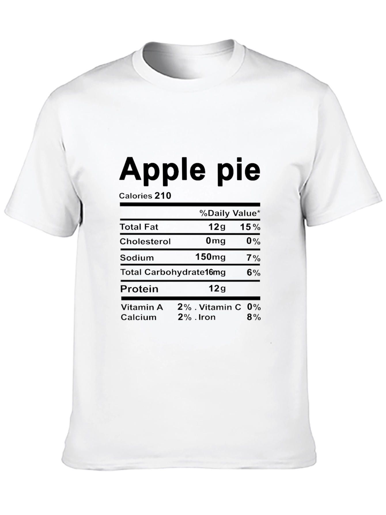 Apple Pie Nutrition Facts T-Shirt