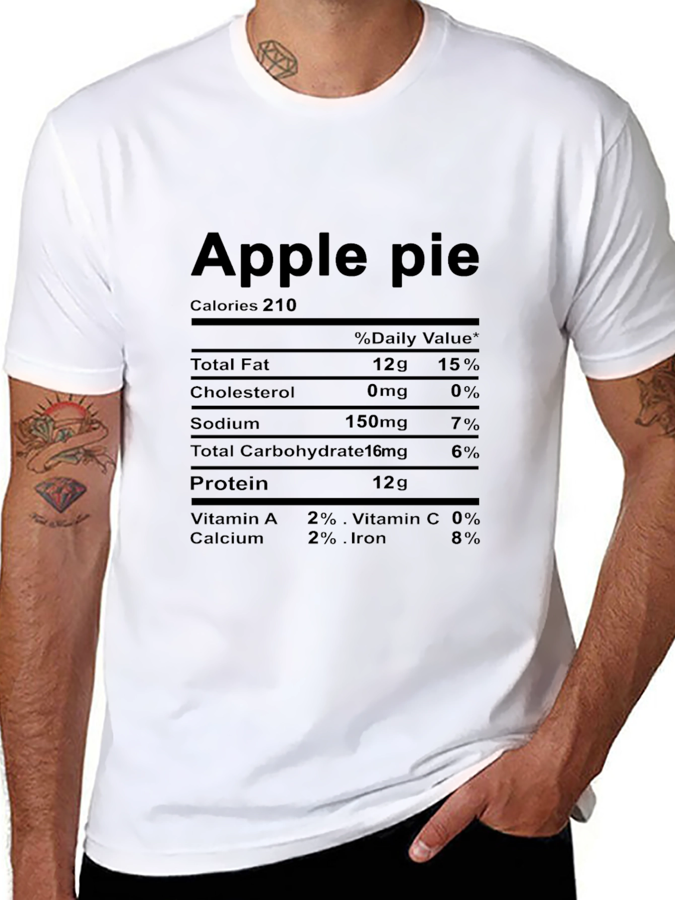 Apple Pie Nutrition Facts T-Shirt