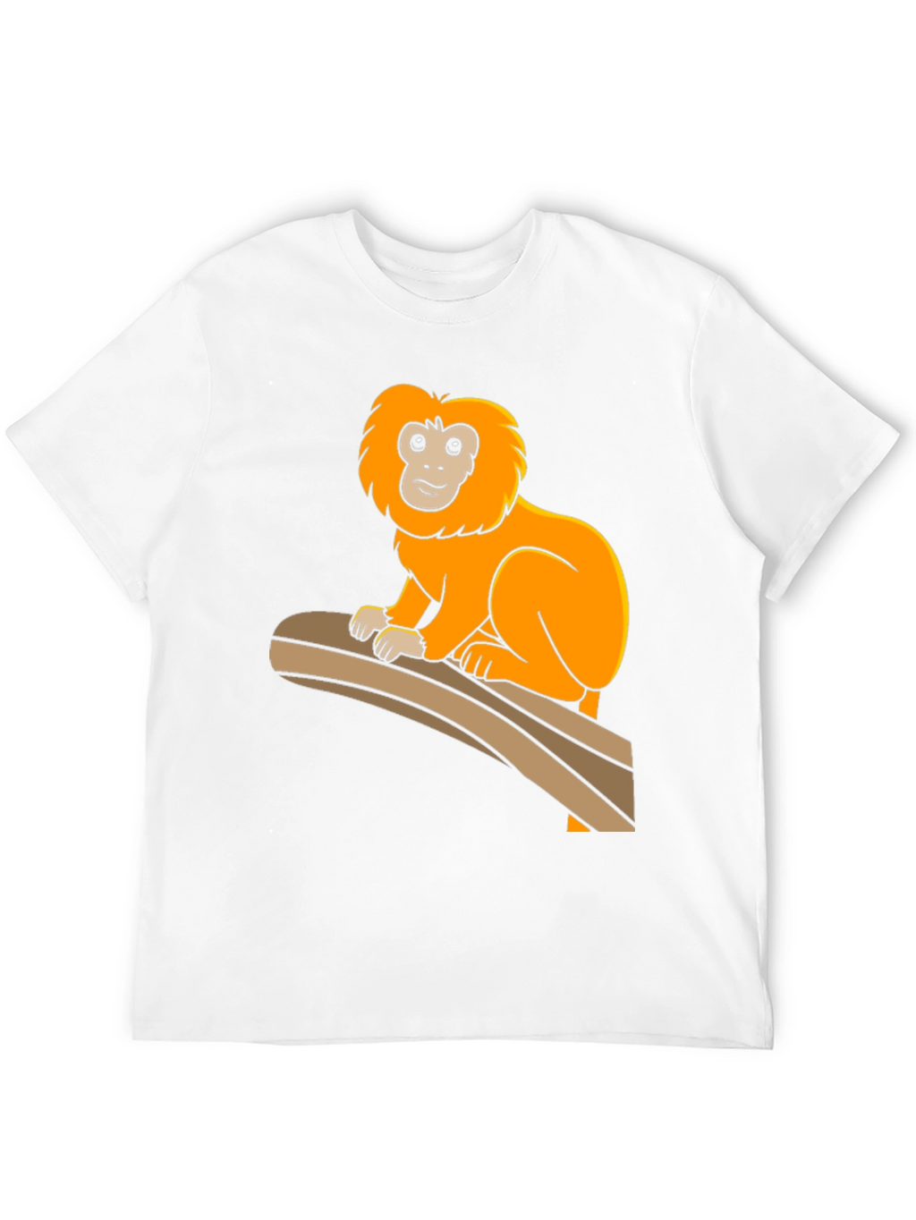 Monkey Graphic Tee - Black Cotton T-Shirt