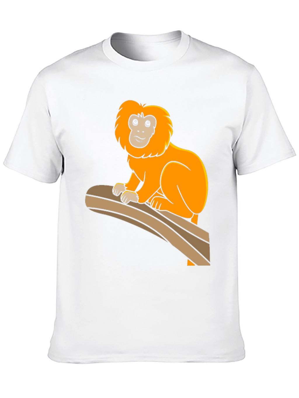 Monkey Graphic Tee - Black Cotton T-Shirt