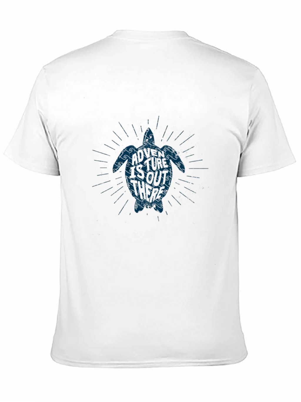 Turtle Wave Graphic Tee - Soft Black Cotton Blend