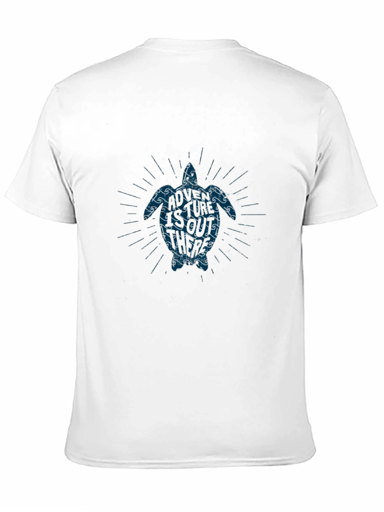 Turtle Wave Graphic Tee - Soft Black Cotton Blend