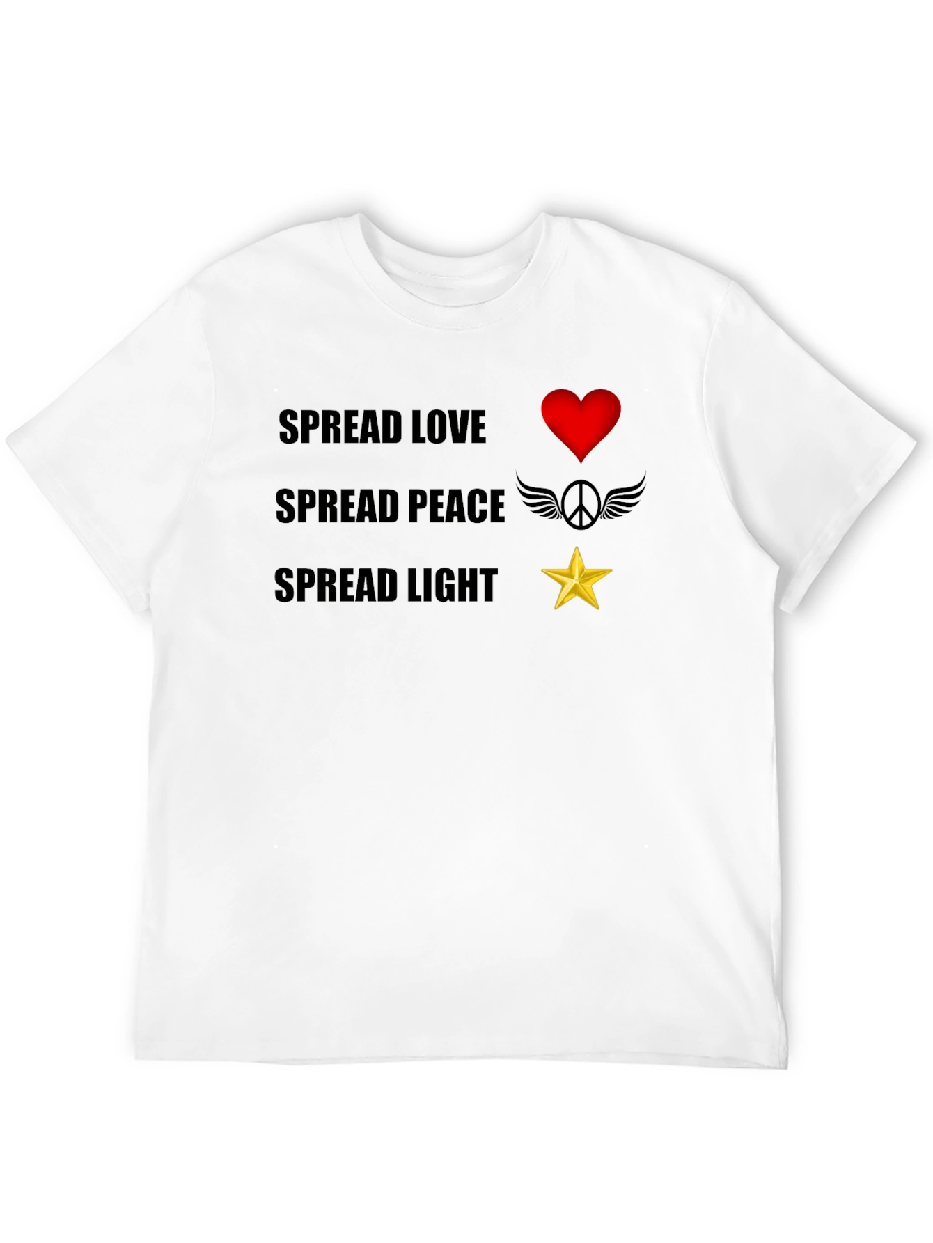 Spread Love Peace Light Graphic T-Shirt