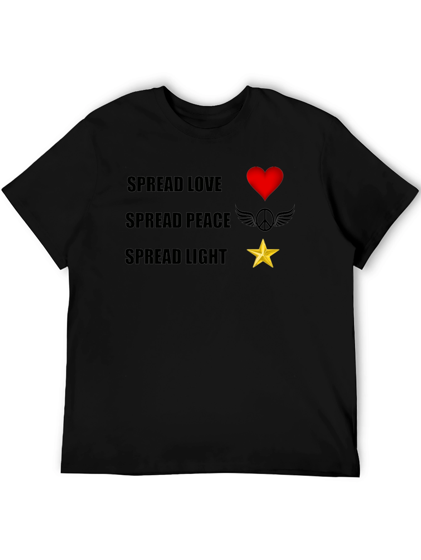 Spread Love Peace Light Graphic T-Shirt
