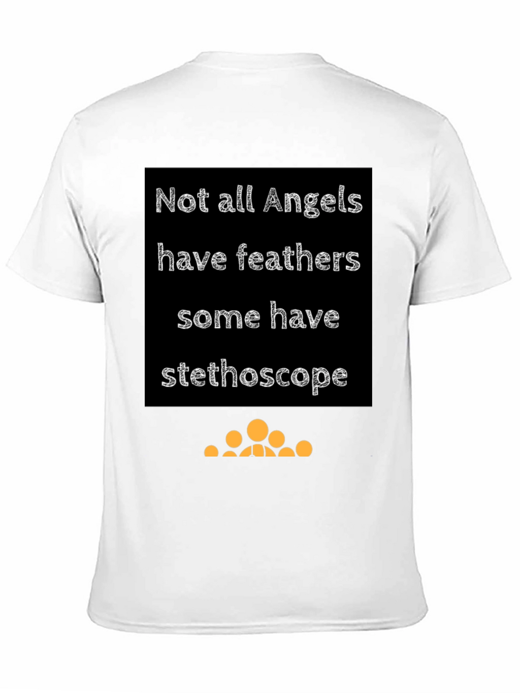 Angel Stethoscope Graphic Tee - Black Cotton T-Shirt