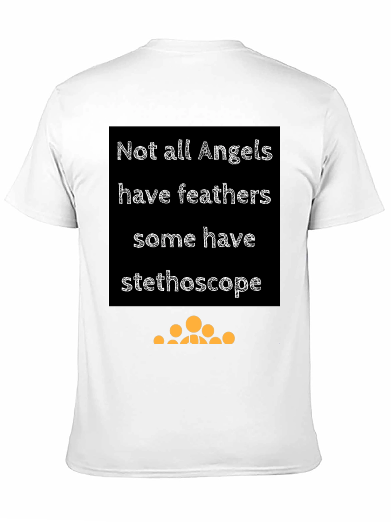 Angel Stethoscope Graphic Tee - Black Cotton T-Shirt