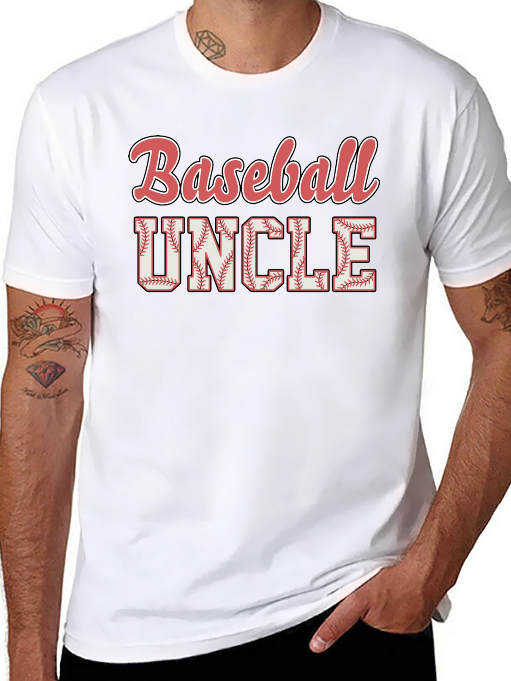 Baseball Uncle Graphic T-Shirt