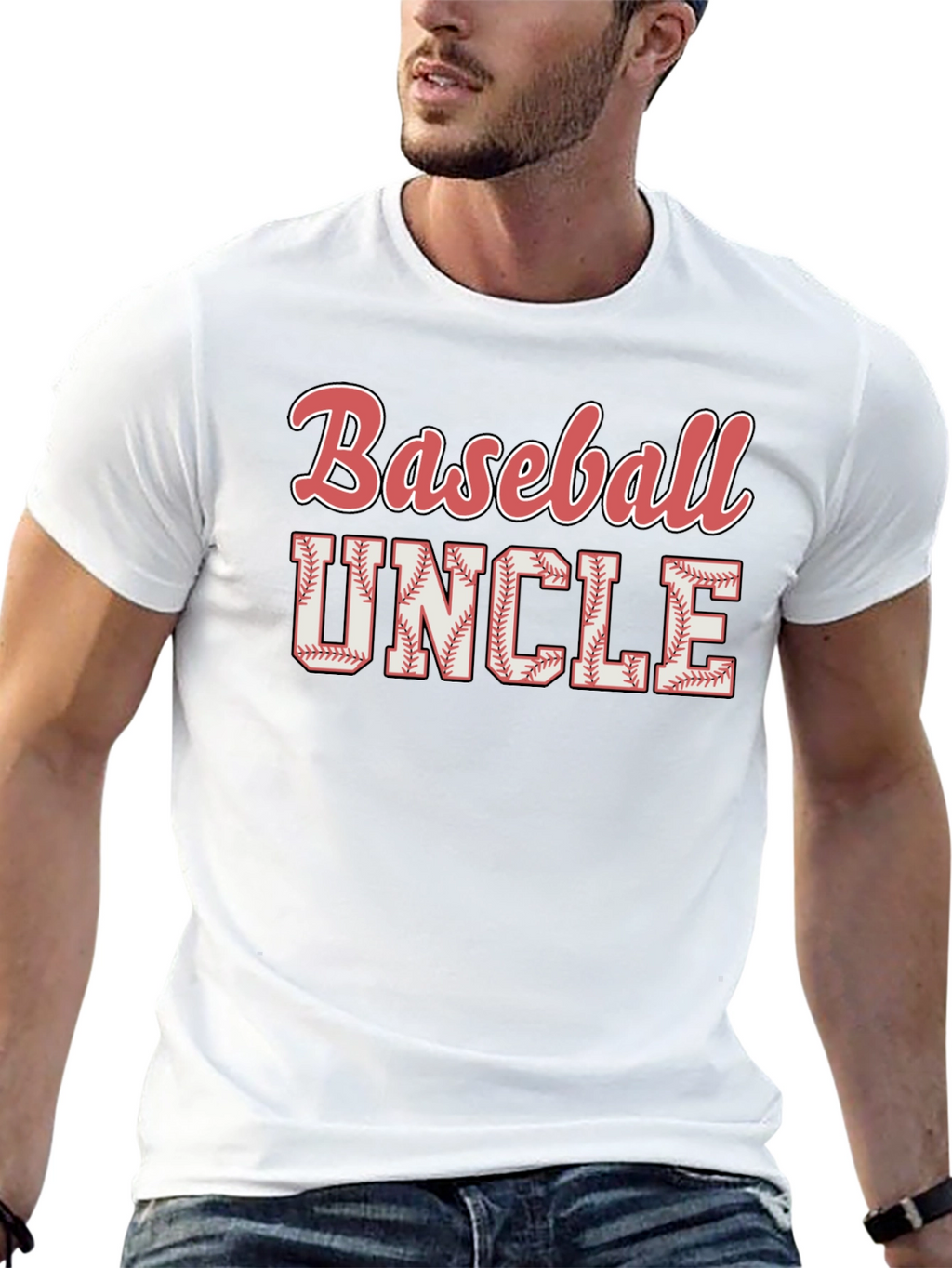 Baseball Uncle Graphic T-Shirt