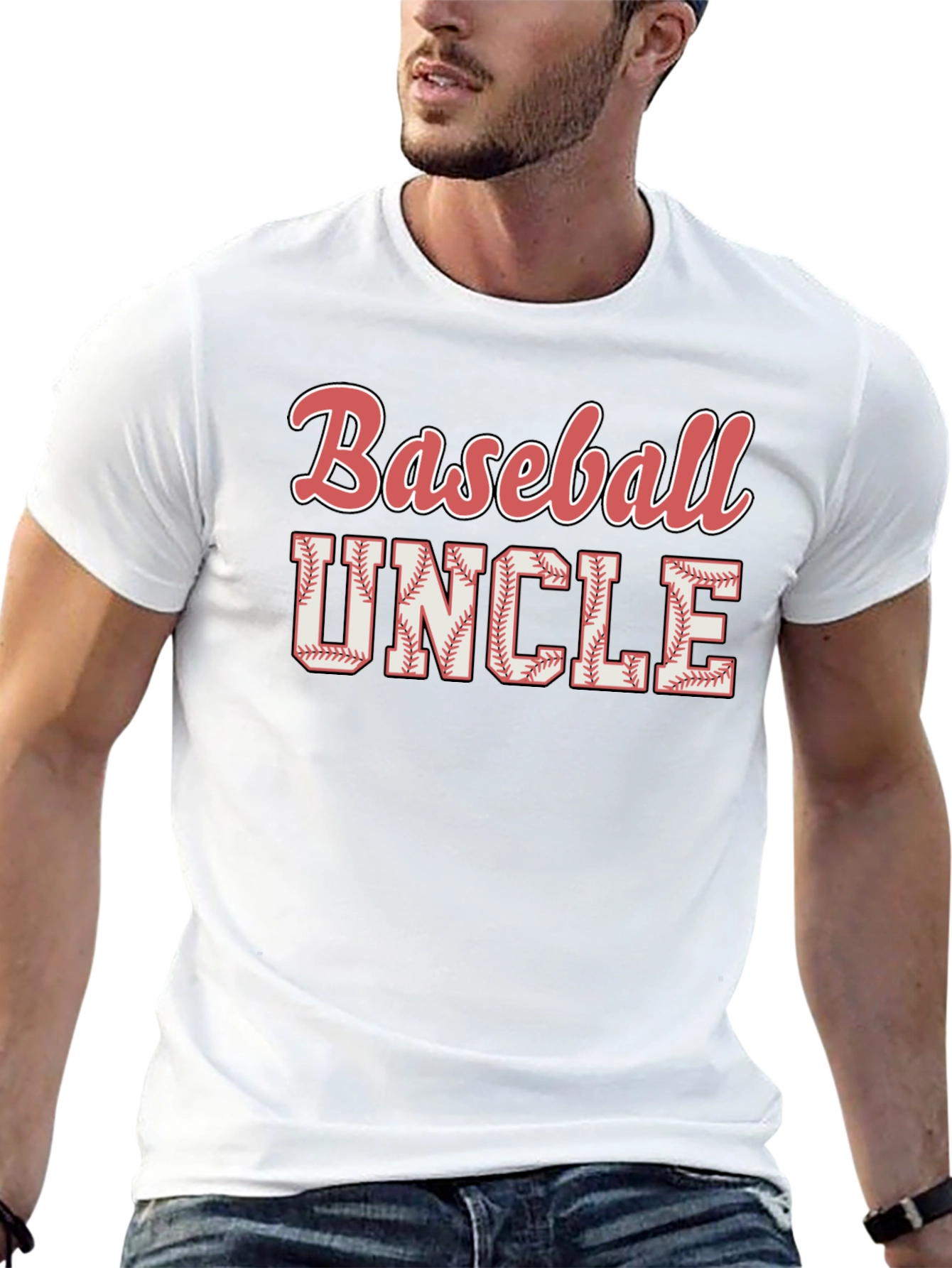Baseball Uncle Graphic T-Shirt