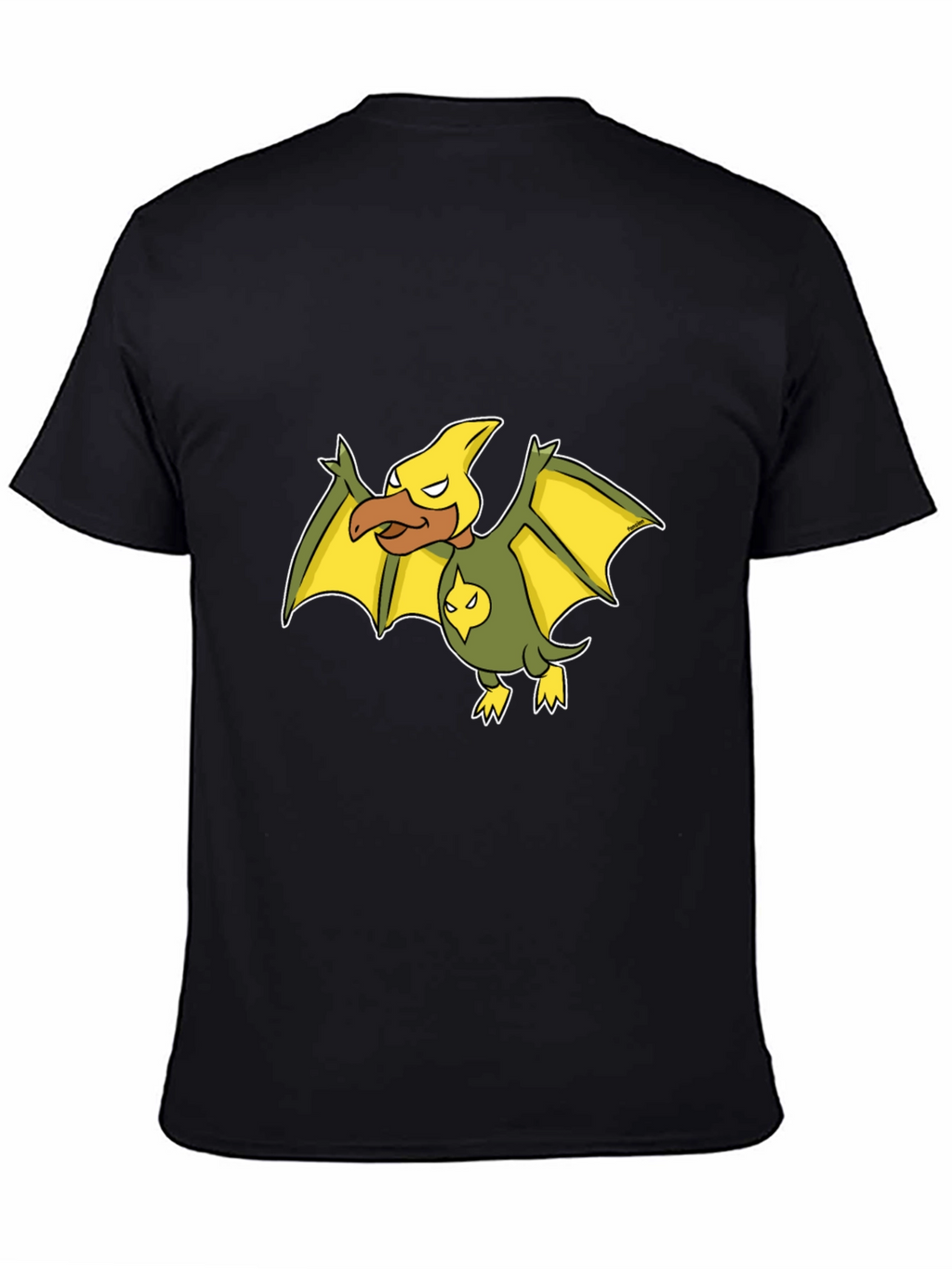 Aerodactyl Pokemon Black T-Shirt