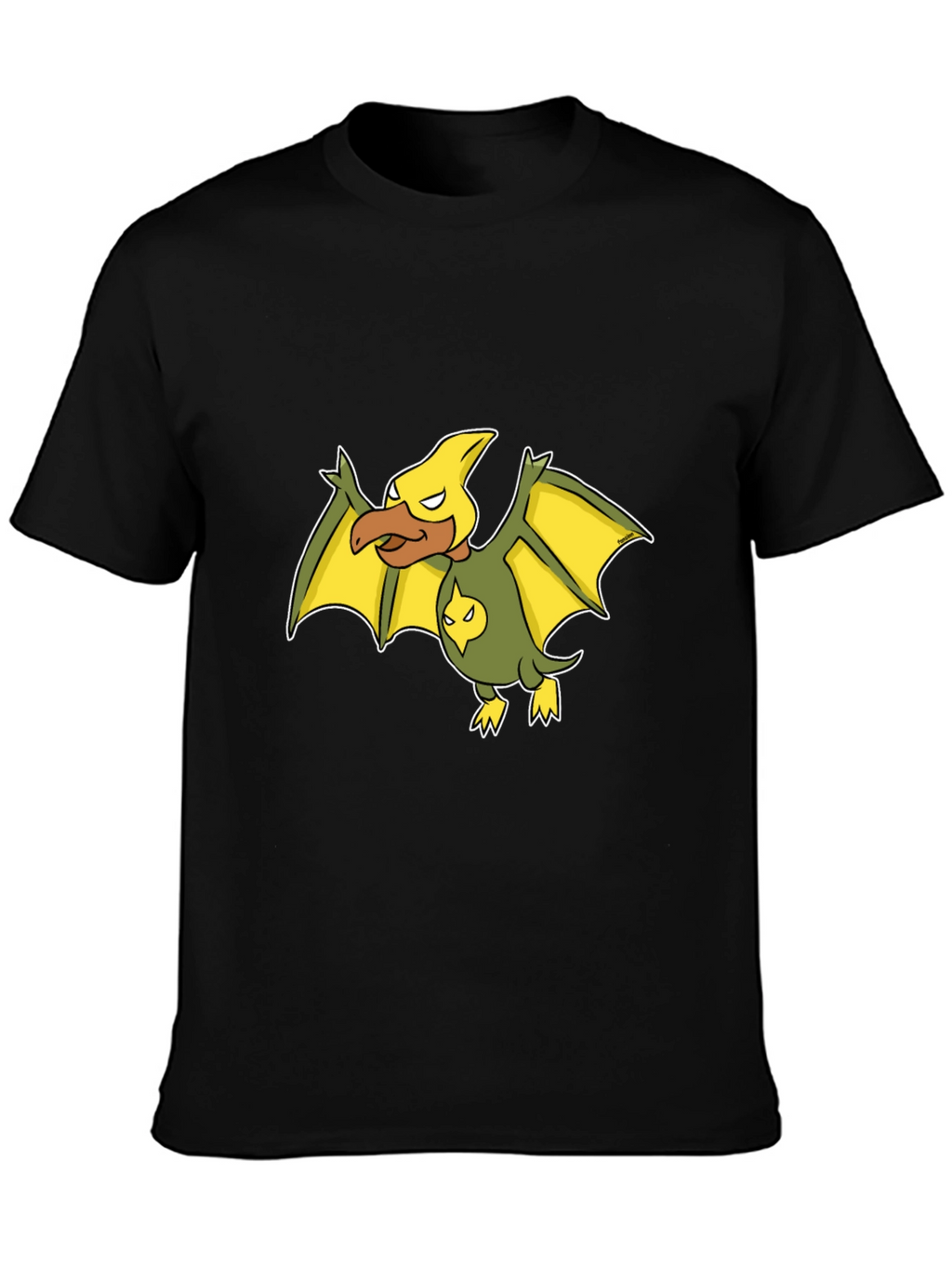 Aerodactyl Pokemon Black T-Shirt