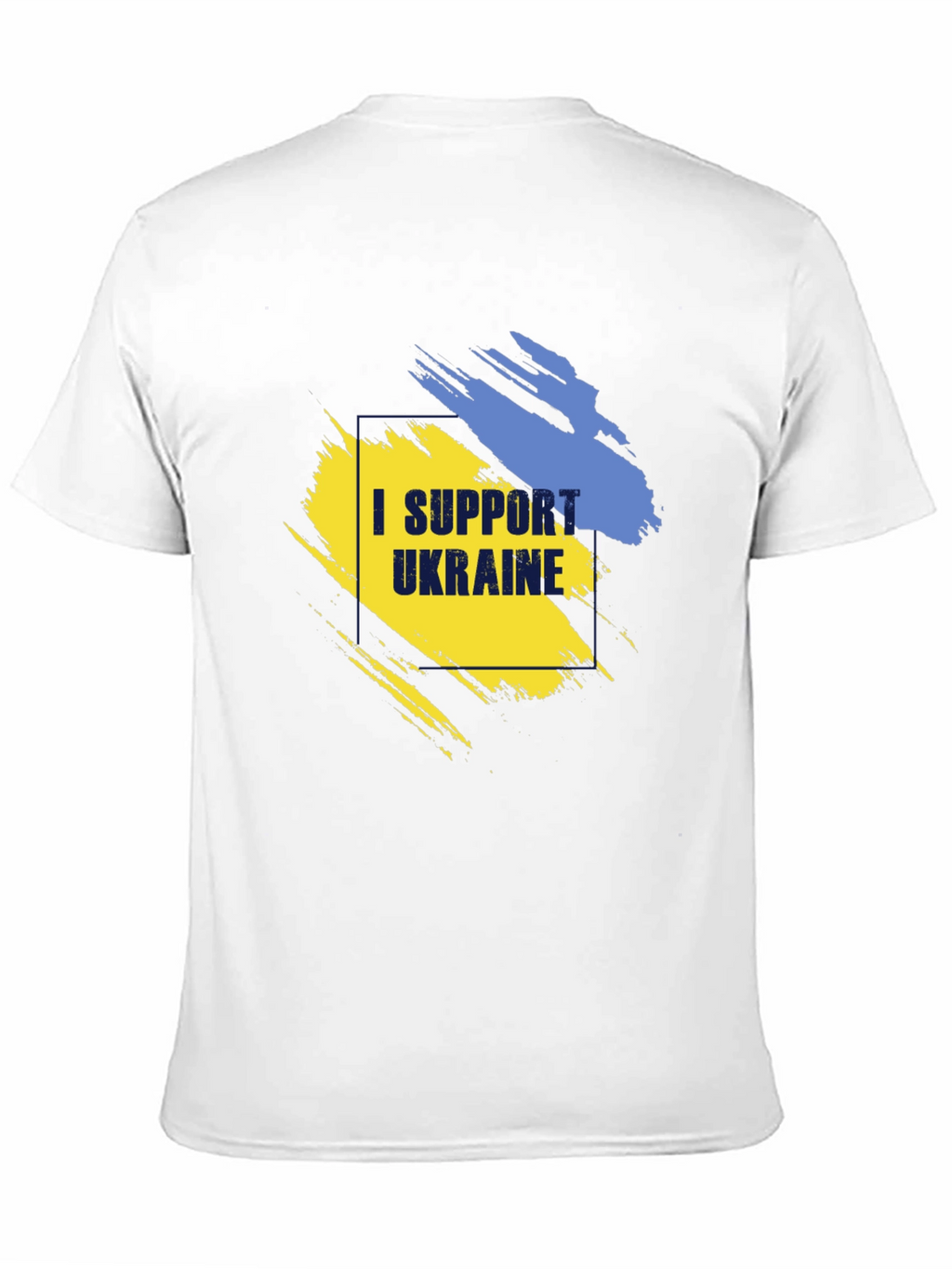 I Support Ukraine T-Shirt - Black Cotton Tee