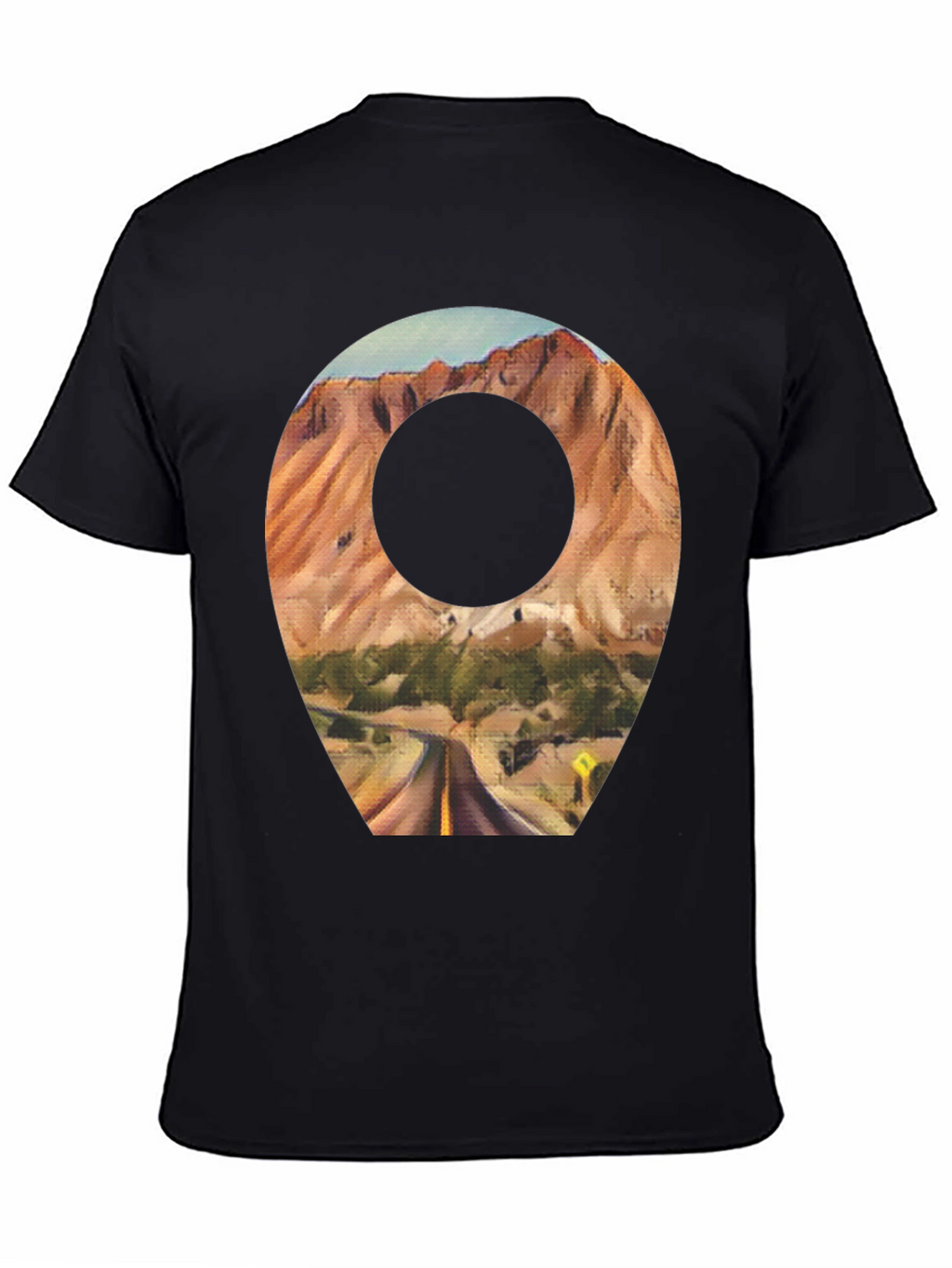 Scenic Route T-Shirt - Black Cotton Blend