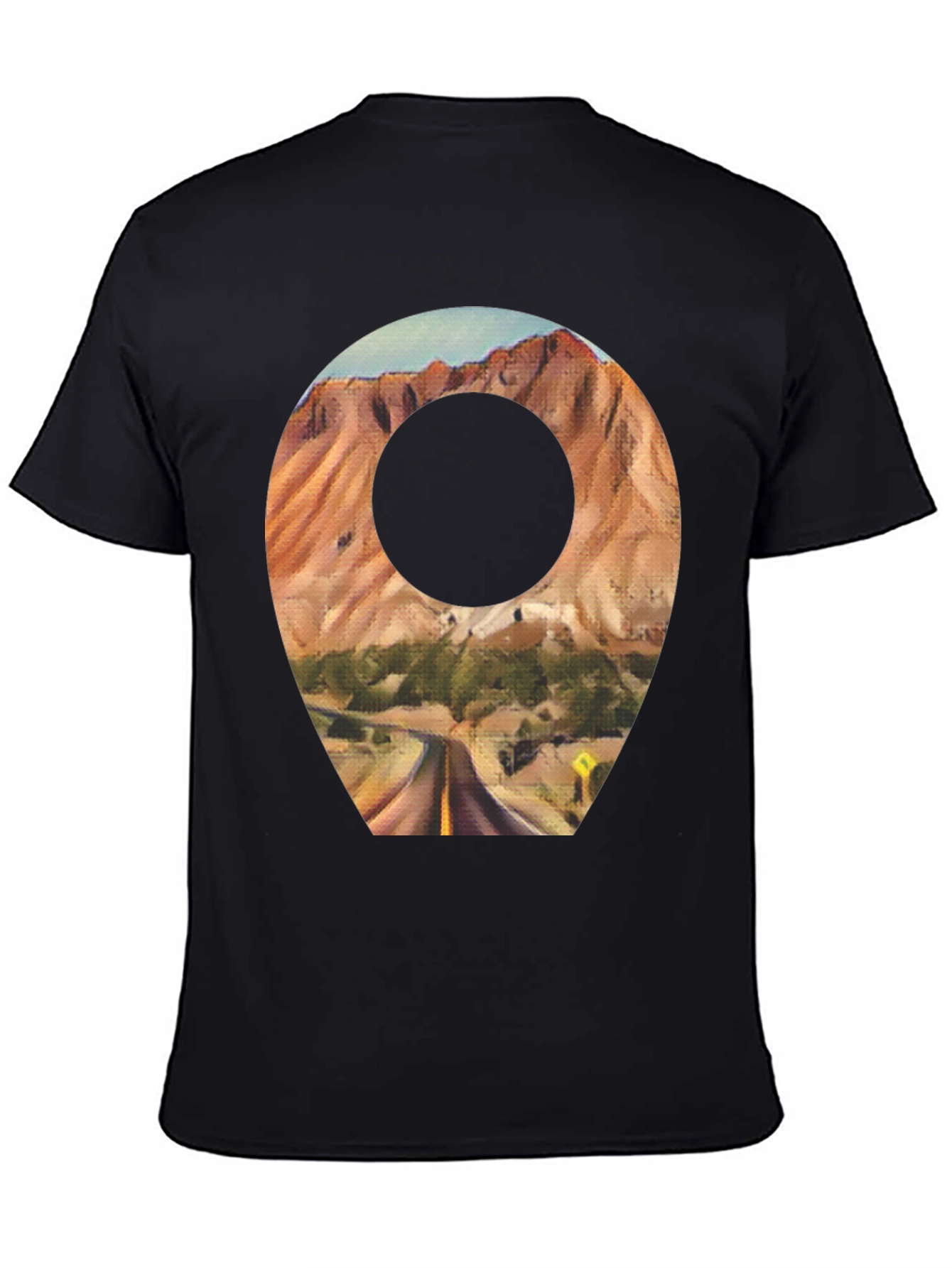 Scenic Route T-Shirt - Black Cotton Blend