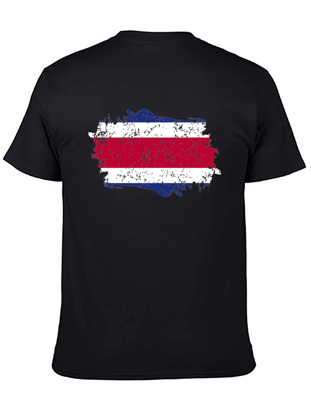 Costa Rica Flag T-Shirt - Distressed Design