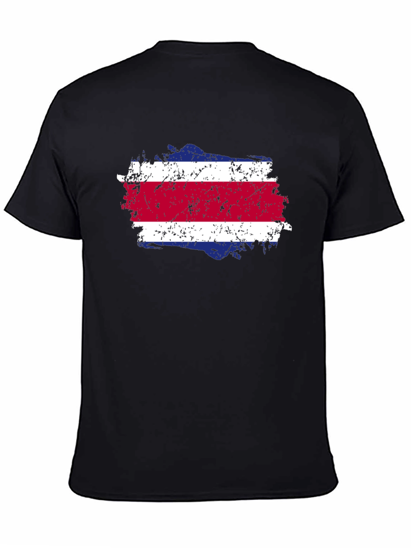 Costa Rica Flag T-Shirt - Distressed Design