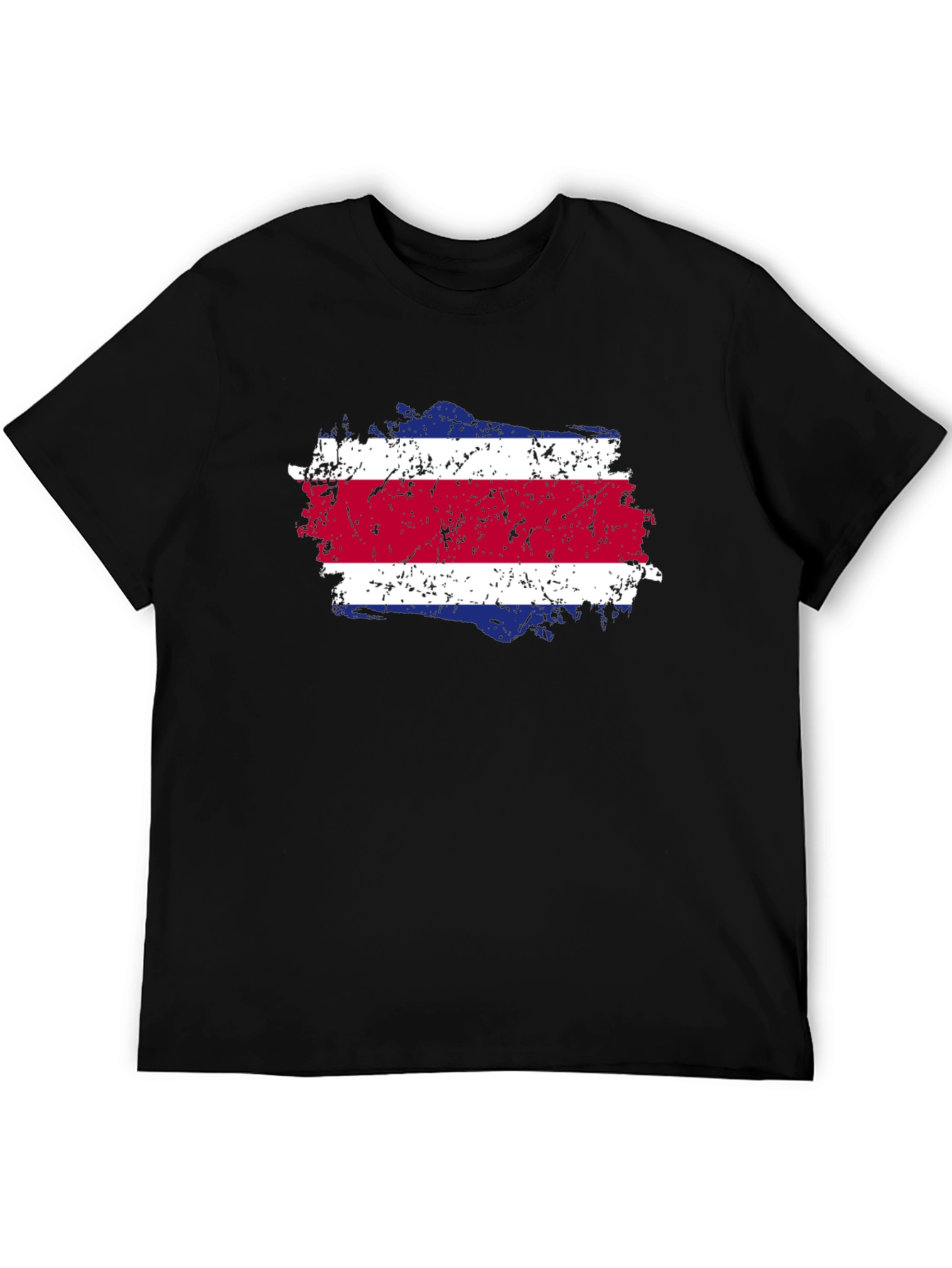 Costa Rica Flag T-Shirt - Distressed Design