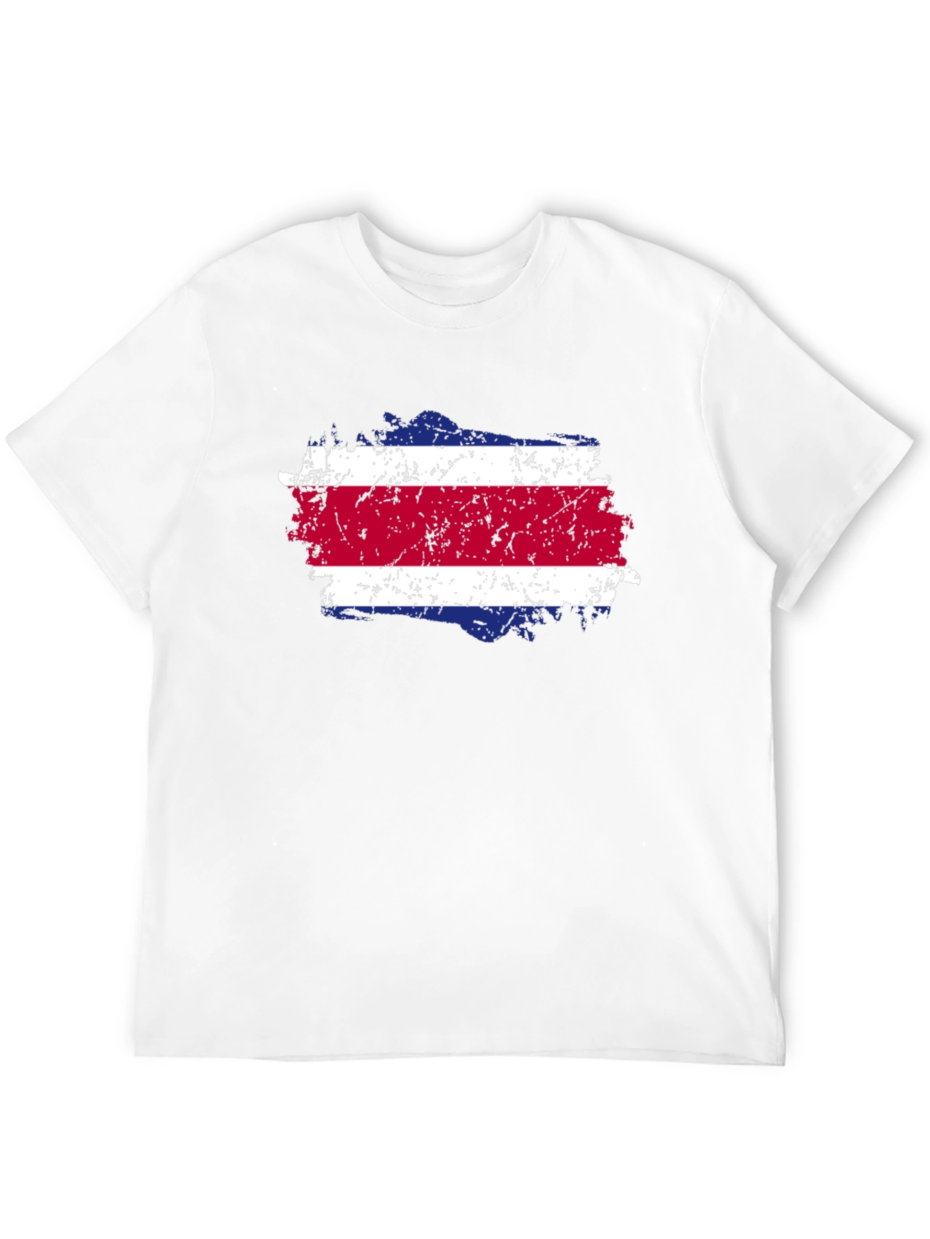 Costa Rica Flag T-Shirt - Distressed Design