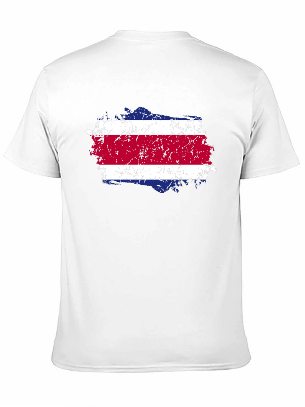 Costa Rica Flag T-Shirt - Distressed Design