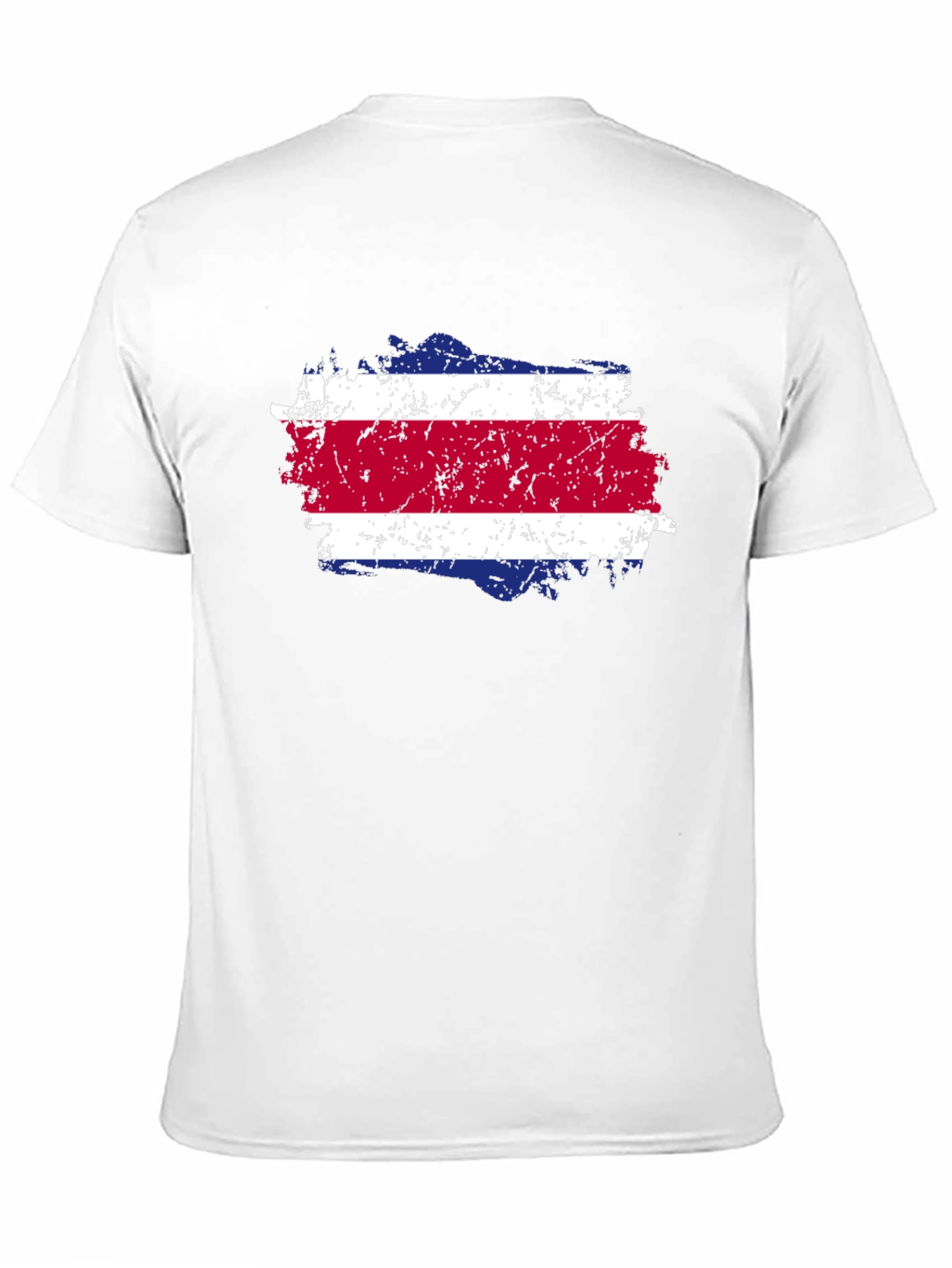 Costa Rica Flag T-Shirt - Distressed Design