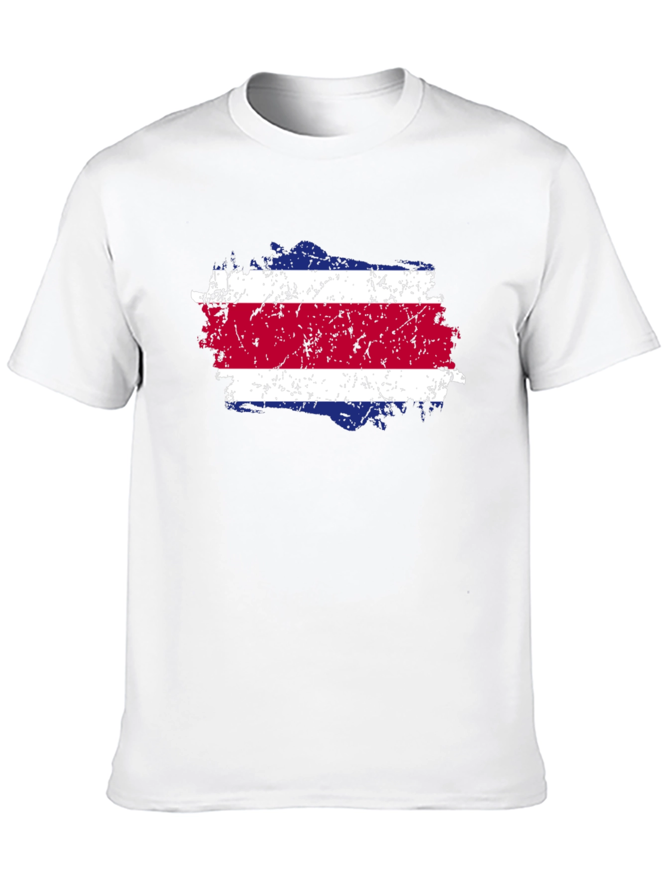 Costa Rica Flag T-Shirt - Distressed Design