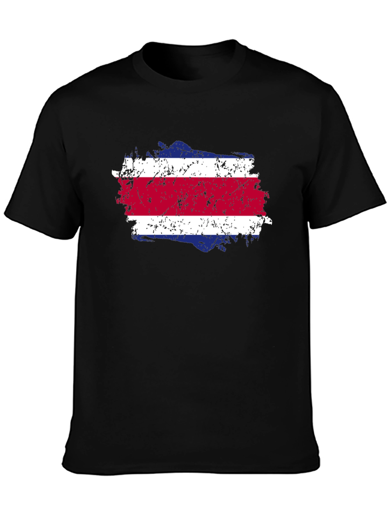 Costa Rica Flag T-Shirt - Distressed Design