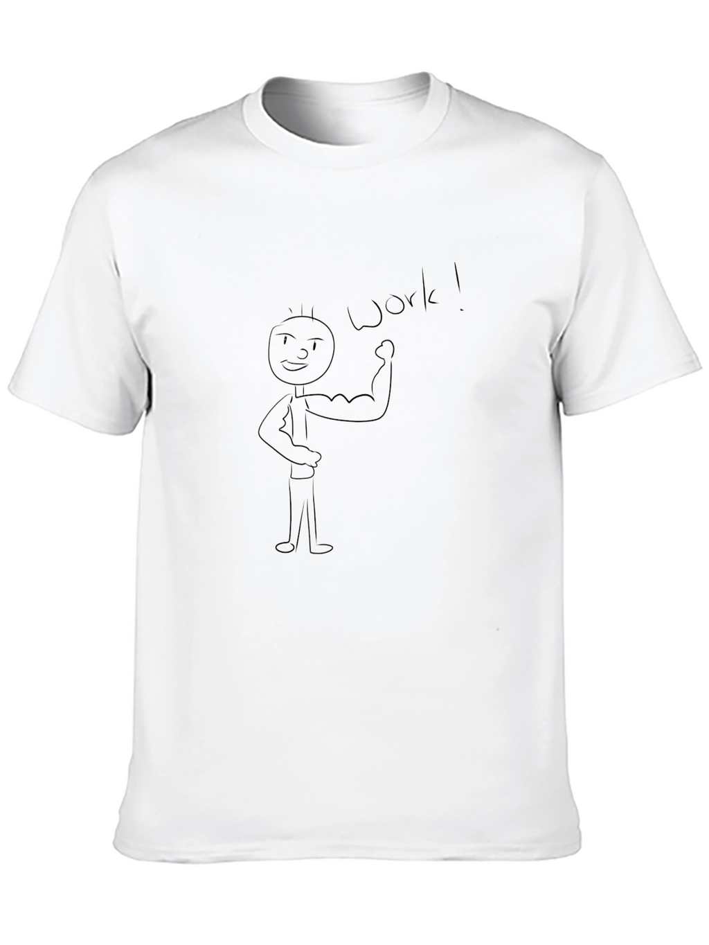 Funny Work Outing Stick Figure Black T-Shirt